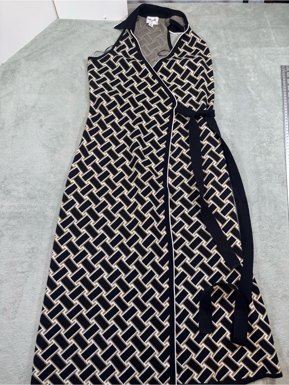 Diane von Furstenberg x Target Vintage Weave Sweaterknit Midi Wrap Dress XS